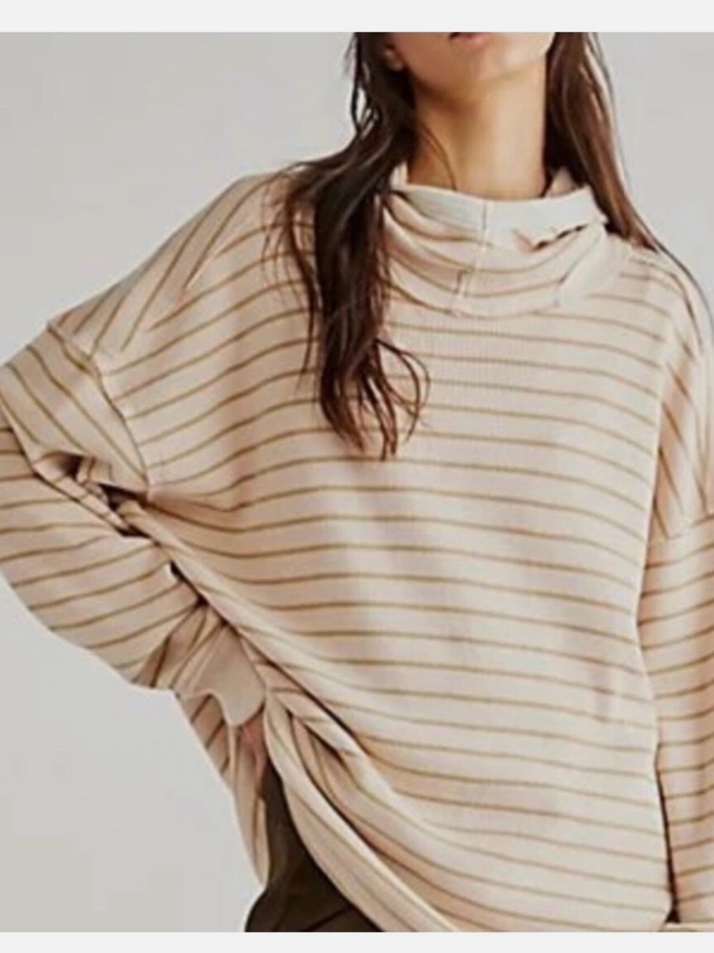 Free People We the Free Radical Thermal Oversized Hoodie Size Small‎